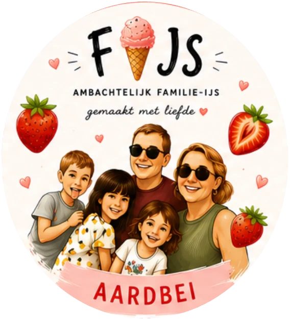 FIJS-etiket voor de smaak aardbei