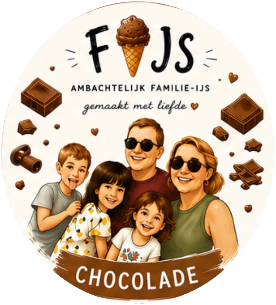 FIJS-etiket voor de smaak chocolade