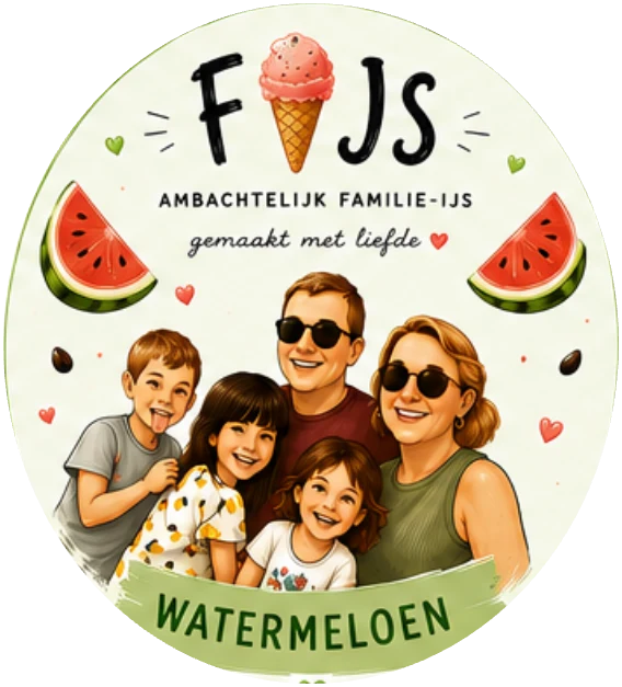 FIJS-etiket voor de smaak watermeloen